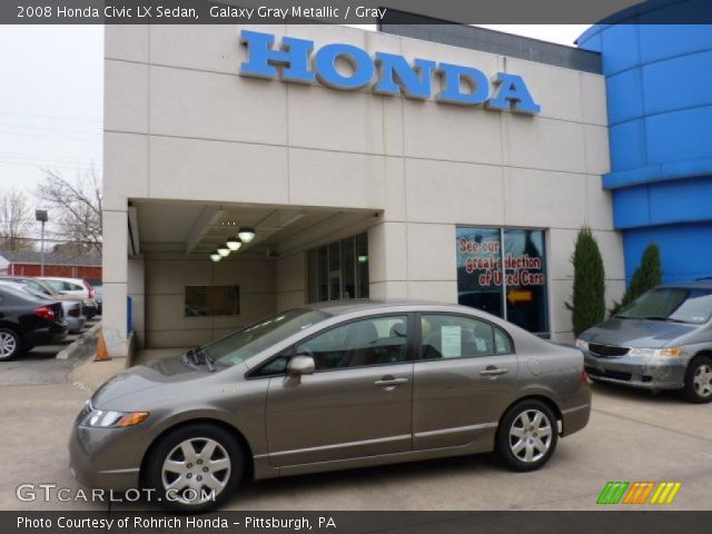 2008 Honda Civic LX Sedan in Galaxy Gray Metallic