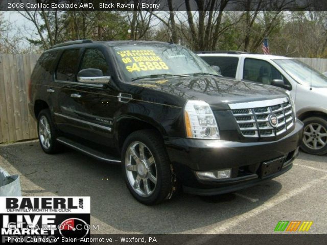 2008 Cadillac Escalade AWD in Black Raven