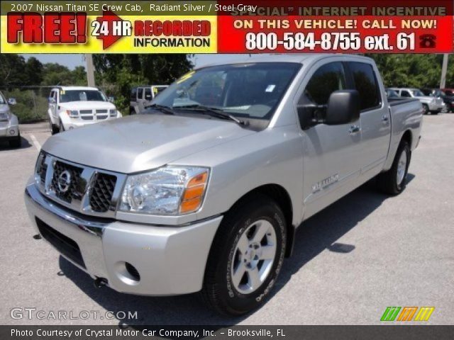 2007 Nissan Titan SE Crew Cab in Radiant Silver