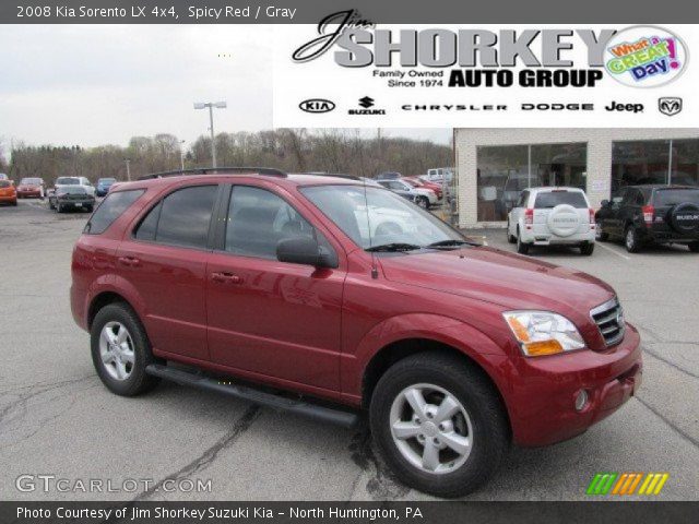 2008 Kia Sorento LX 4x4 in Spicy Red