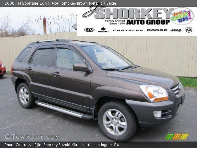 2008 Kia Sportage EX V6 4x4 in Smokey Brown Metallic