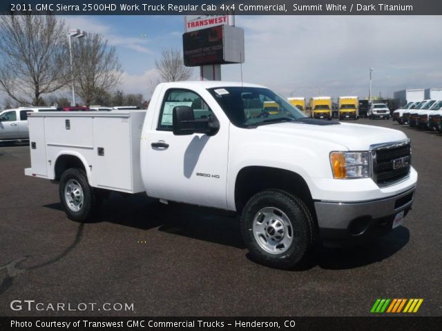 2011 GMC Sierra 2500HD Work Truck Regular Cab 4x4 Commercial in Summit White