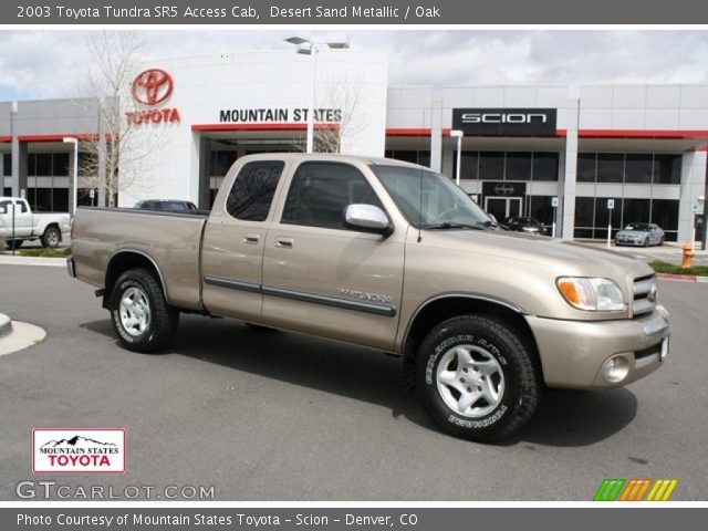 2003 Toyota Tundra SR5 Access Cab in Desert Sand Metallic