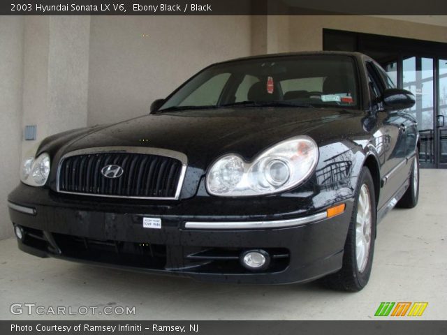 2003 Hyundai Sonata LX V6 in Ebony Black