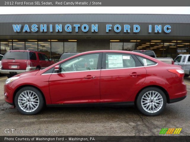 2012 Ford Focus SEL Sedan in Red Candy Metallic