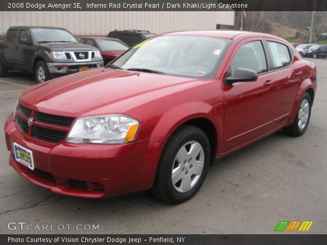 2008 Dodge Avenger SE in Inferno Red Crystal Pearl