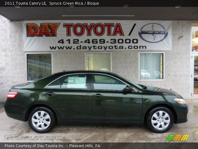 2011 Toyota Camry LE in Spruce Green Mica