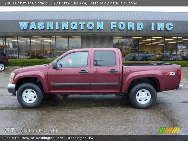 2008 Chevrolet Colorado LT Z71 Crew Cab 4x4 in Deep Ruby Metallic