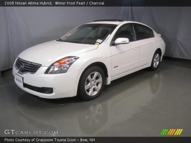 2008 Nissan Altima Hybrid in Winter Frost Pearl