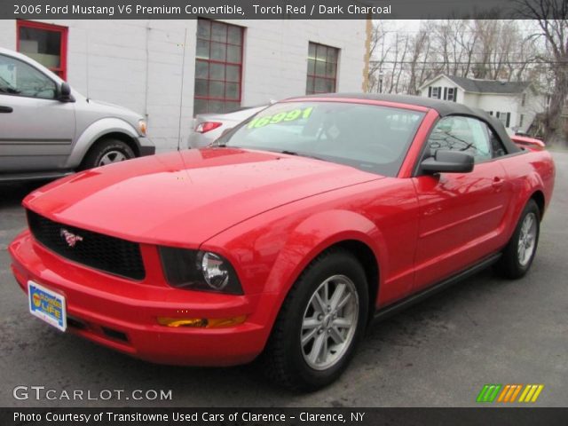 2006 Ford Mustang V6 Premium Convertible in Torch Red