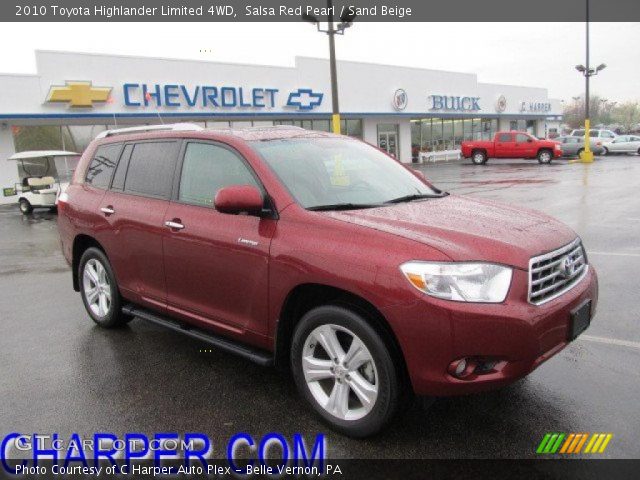 2010 Toyota Highlander Limited 4WD in Salsa Red Pearl