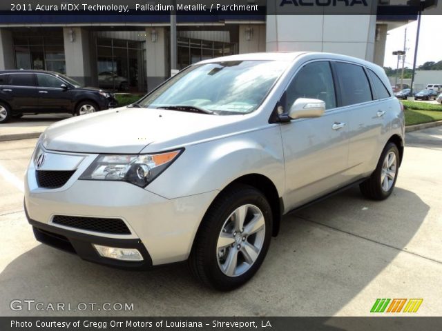 2011 Acura MDX Technology in Palladium Metallic