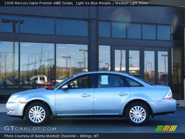 2008 Mercury Sable Premier AWD Sedan in Light Ice Blue Metallic