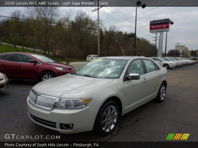 2008 Lincoln MKZ AWD Sedan in Light Sage Metallic