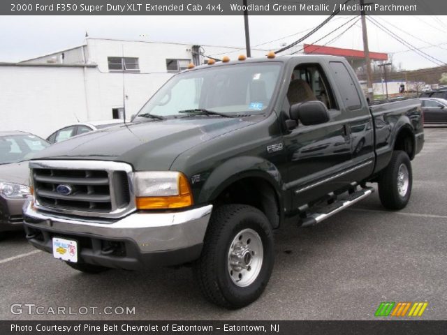 2000 Ford F350 Super Duty XLT Extended Cab 4x4 in Woodland Green Metallic
