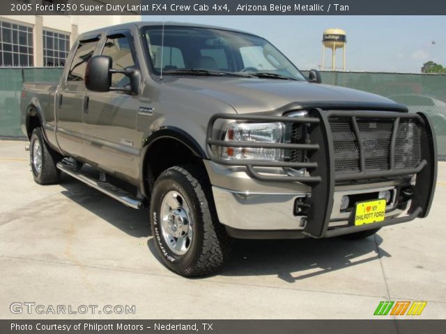 2005 Ford F250 Super Duty Lariat FX4 Crew Cab 4x4 in Arizona Beige Metallic