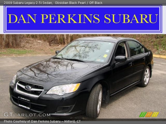 2009 Subaru Legacy 2.5i Sedan in Obsidian Black Pearl