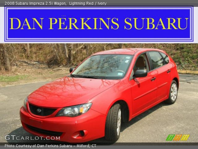 2008 Subaru Impreza 2.5i Wagon in Lightning Red