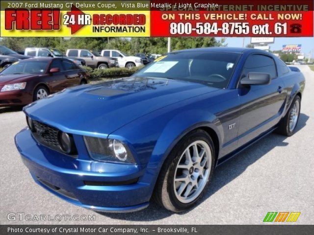 2007 Ford Mustang GT Deluxe Coupe in Vista Blue Metallic