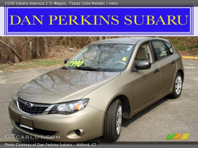 2008 Subaru Impreza 2.5i Wagon in Topaz Gold Metallic