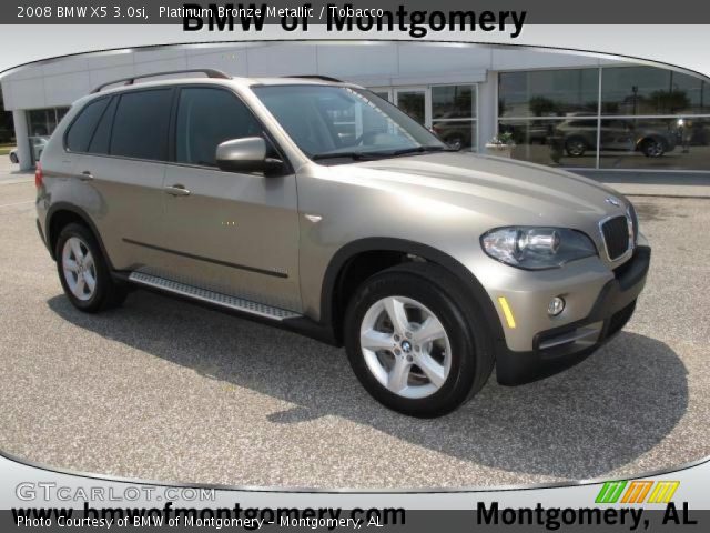 2008 BMW X5 3.0si in Platinum Bronze Metallic