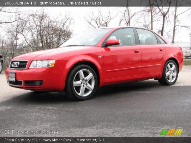 2005 Audi A4 1.8T quattro Sedan in Brilliant Red