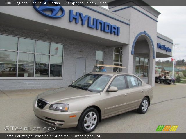 2006 Hyundai Elantra GLS Sedan in Champagne Beige