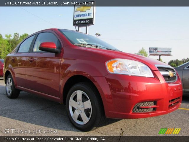 2011 Chevrolet Aveo LT Sedan in Sport Red