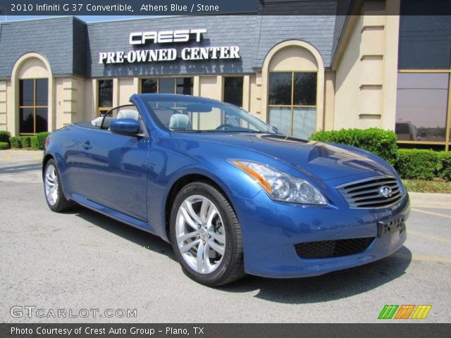 2010 Infiniti G 37 Convertible in Athens Blue