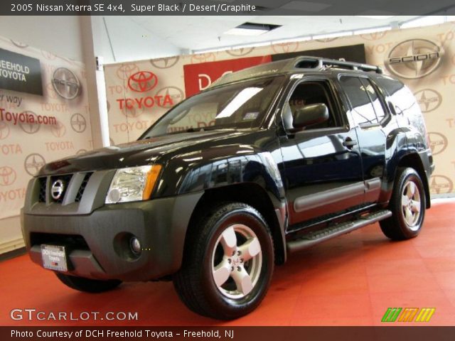 Super Black 2005 Nissan Xterra Se 4x4 Desert Graphite