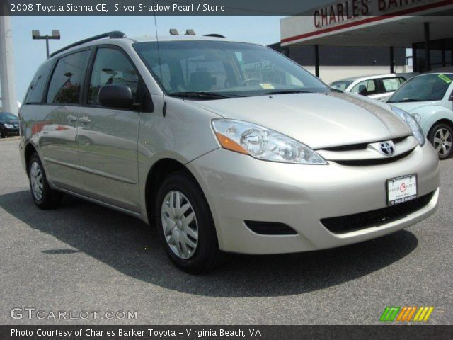 2008 Toyota Sienna CE in Silver Shadow Pearl