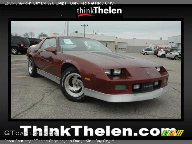 1986 Chevrolet Camaro Z28 Coupe in Dark Red Metallic