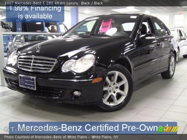 2007 Mercedes-Benz C 280 4Matic Luxury in Black