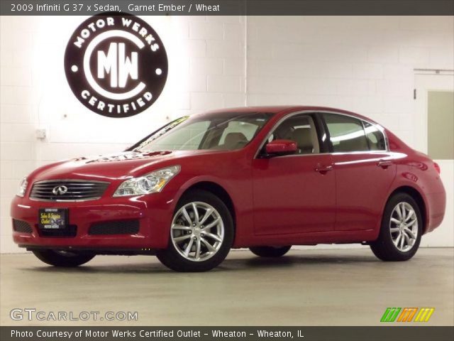 2009 Infiniti G 37 x Sedan in Garnet Ember