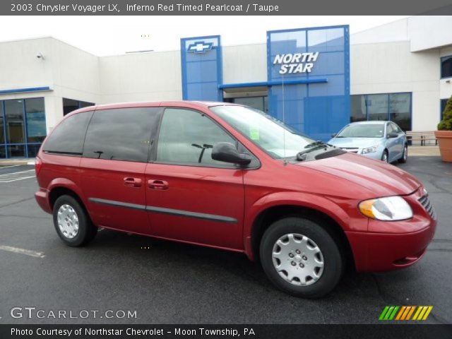 2003 Chrysler Voyager LX in Inferno Red Tinted Pearlcoat