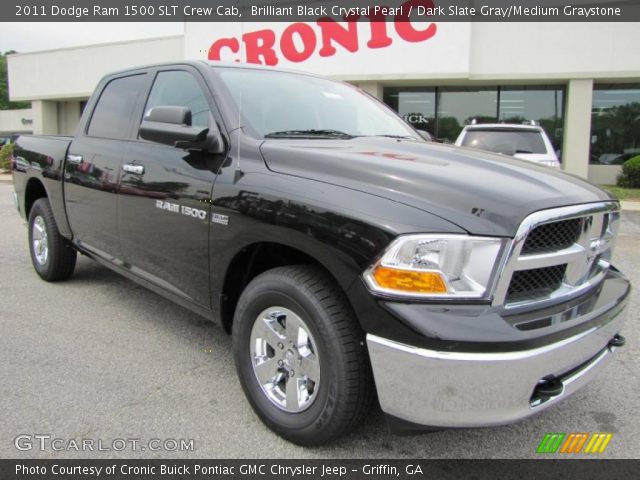 2011 Dodge Ram 1500 SLT Crew Cab in Brilliant Black Crystal Pearl
