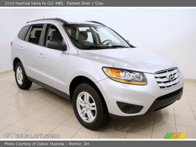 2010 Hyundai Santa Fe GLS 4WD in Radiant Silver