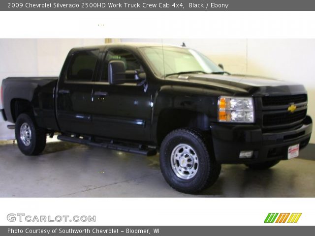 2009 Chevrolet Silverado 2500HD Work Truck Crew Cab 4x4 in Black