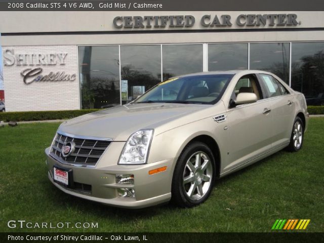 2008 Cadillac STS 4 V6 AWD in Gold Mist