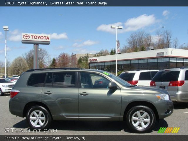 2008 Toyota Highlander  in Cypress Green Pearl