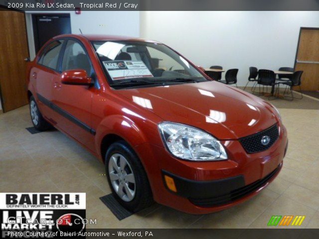 2009 Kia Rio LX Sedan in Tropical Red