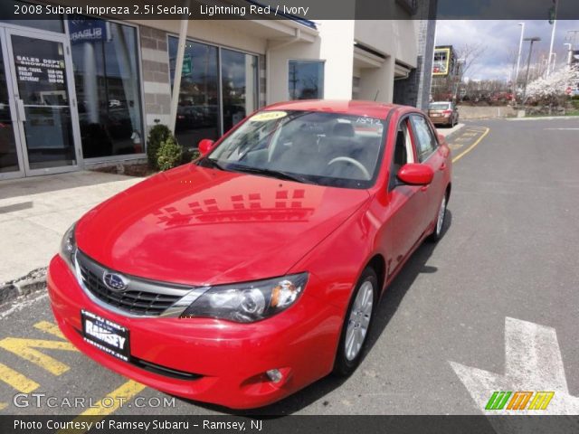 2008 Subaru Impreza 2.5i Sedan in Lightning Red