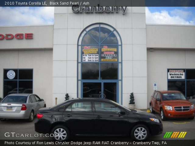 2010 Toyota Corolla LE in Black Sand Pearl