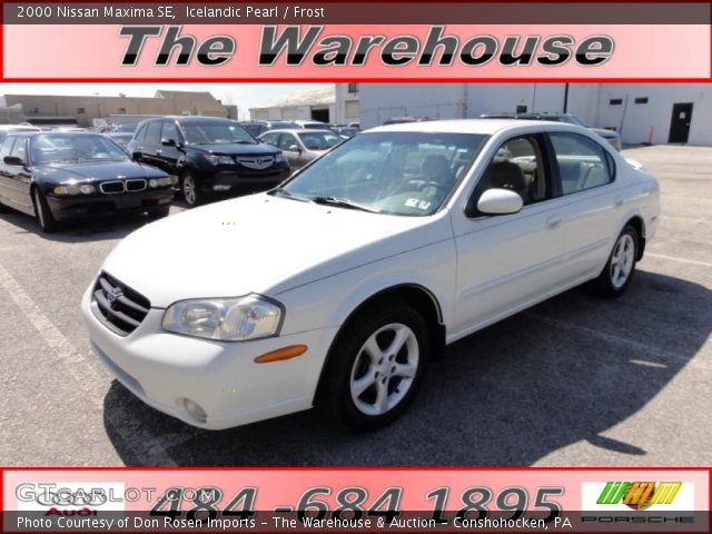 2000 Nissan Maxima SE in Icelandic Pearl