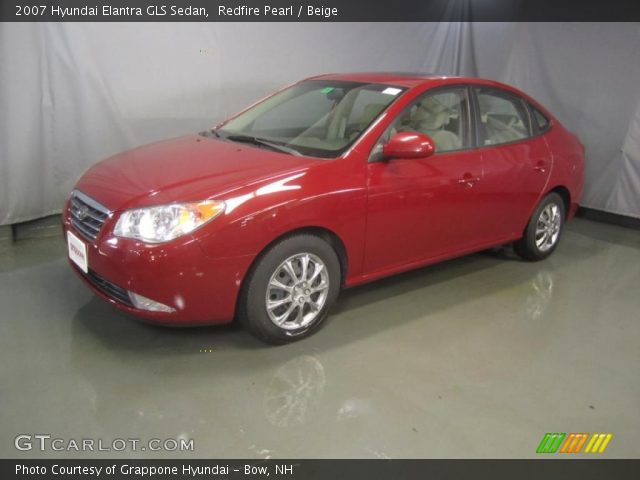 2007 Hyundai Elantra GLS Sedan in Redfire Pearl