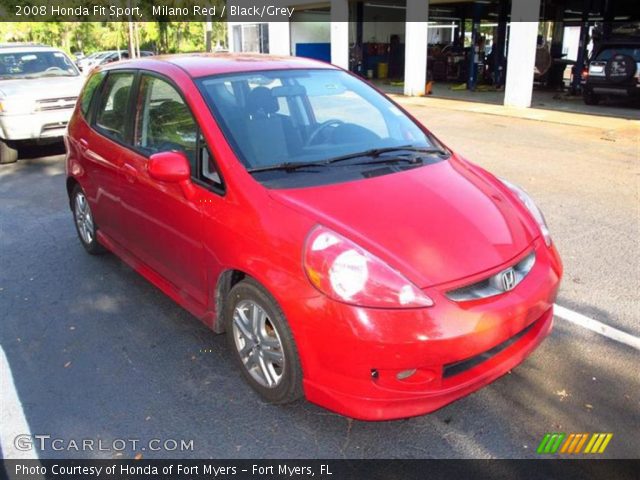 2008 Honda Fit Sport in Milano Red