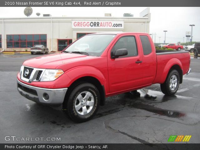 2010 Nissan Frontier SE V6 King Cab 4x4 in Red Alert