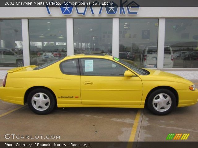 2002 Chevrolet Monte Carlo SS in Competition Yellow