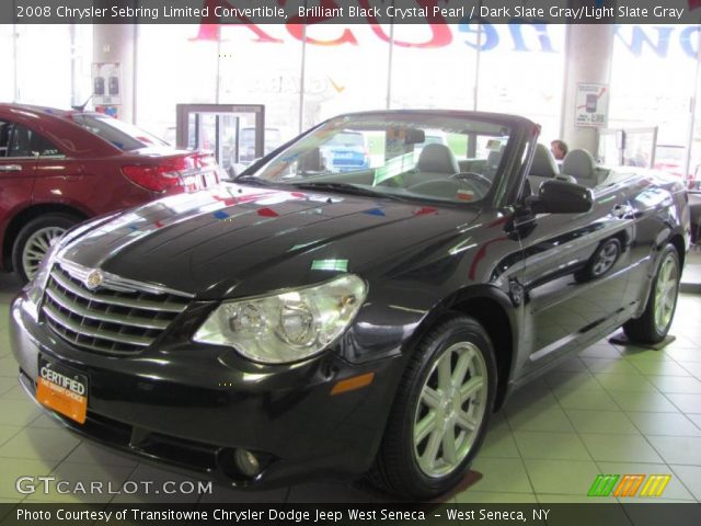 2008 Chrysler Sebring Limited Convertible in Brilliant Black Crystal Pearl