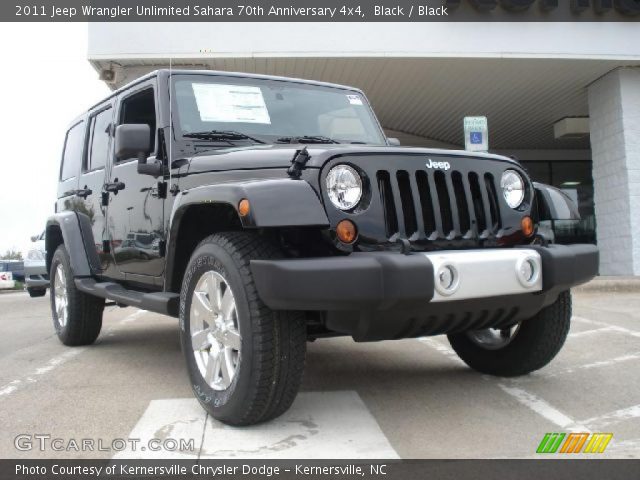 2011 Jeep Wrangler Unlimited Sahara 70th Anniversary 4x4 in Black